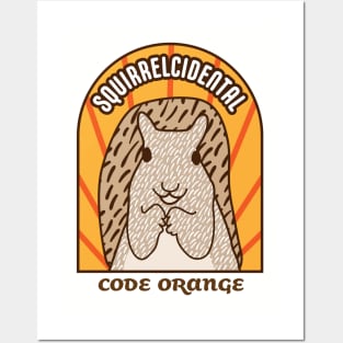 Squirrelcidental - Code Orange | Squirrel Graphic Posters and Art